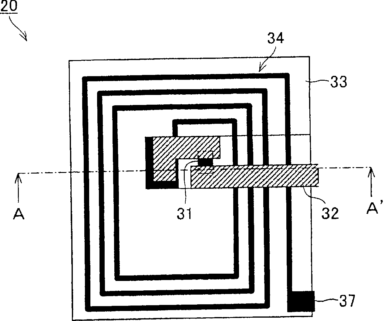 Thin ic tag and method of producing the same