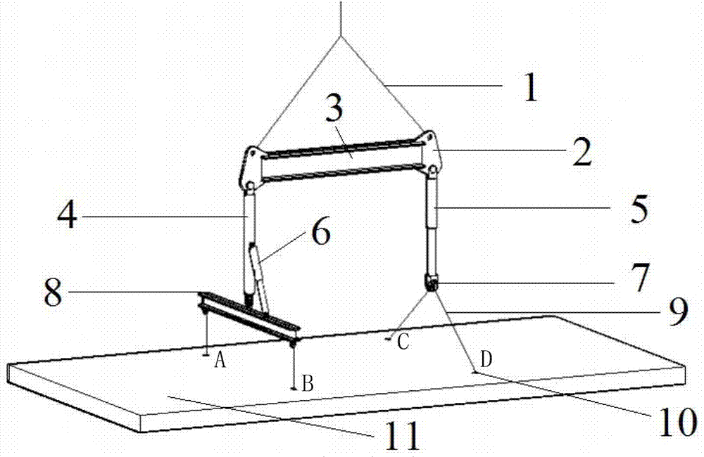 A large prefabricated panel posture adjustment hanger and its method