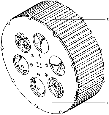 Wheel-crawler composite deformation wheel