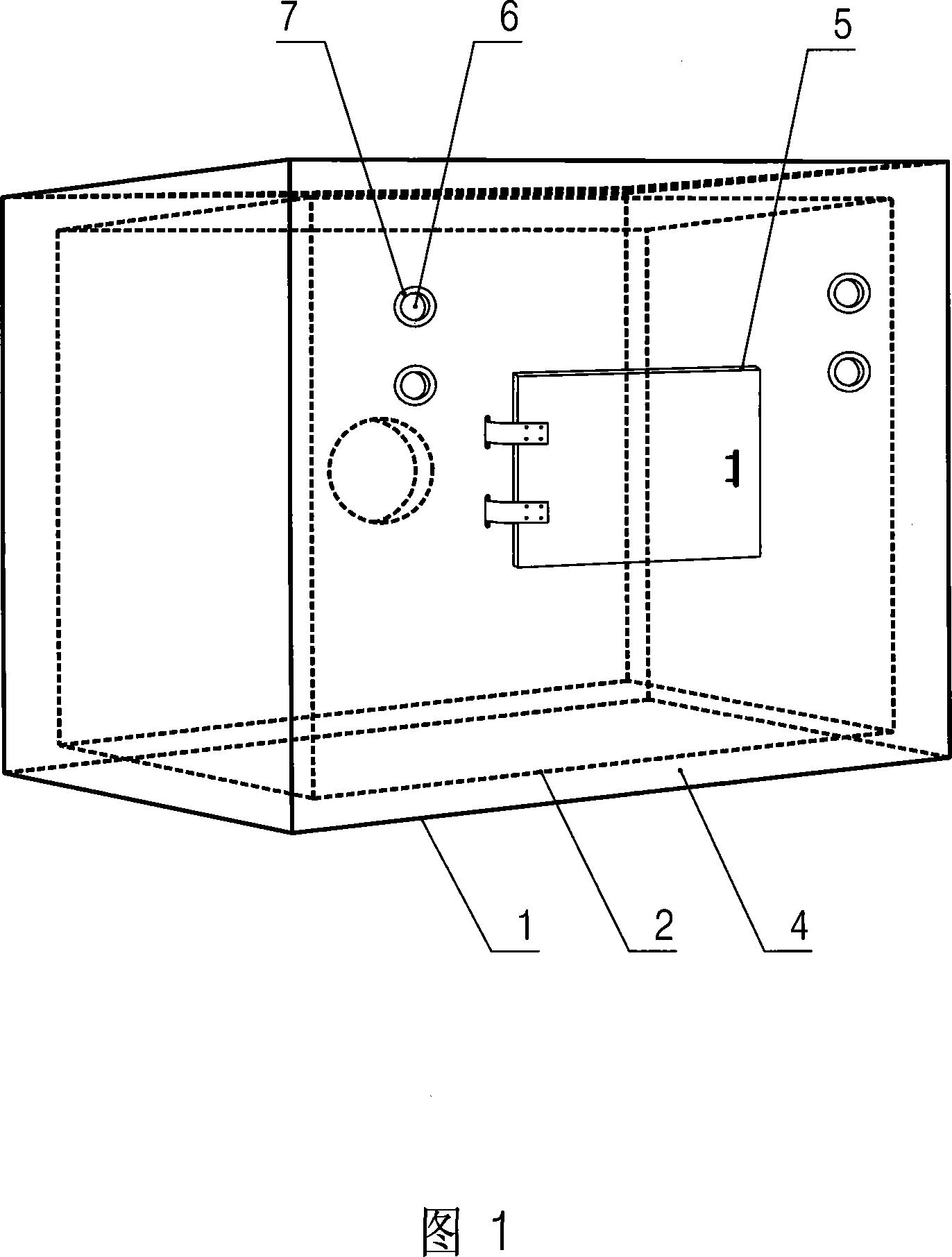 Electromagnetic compatible shield device and measuring method for electromagnetic shield effect