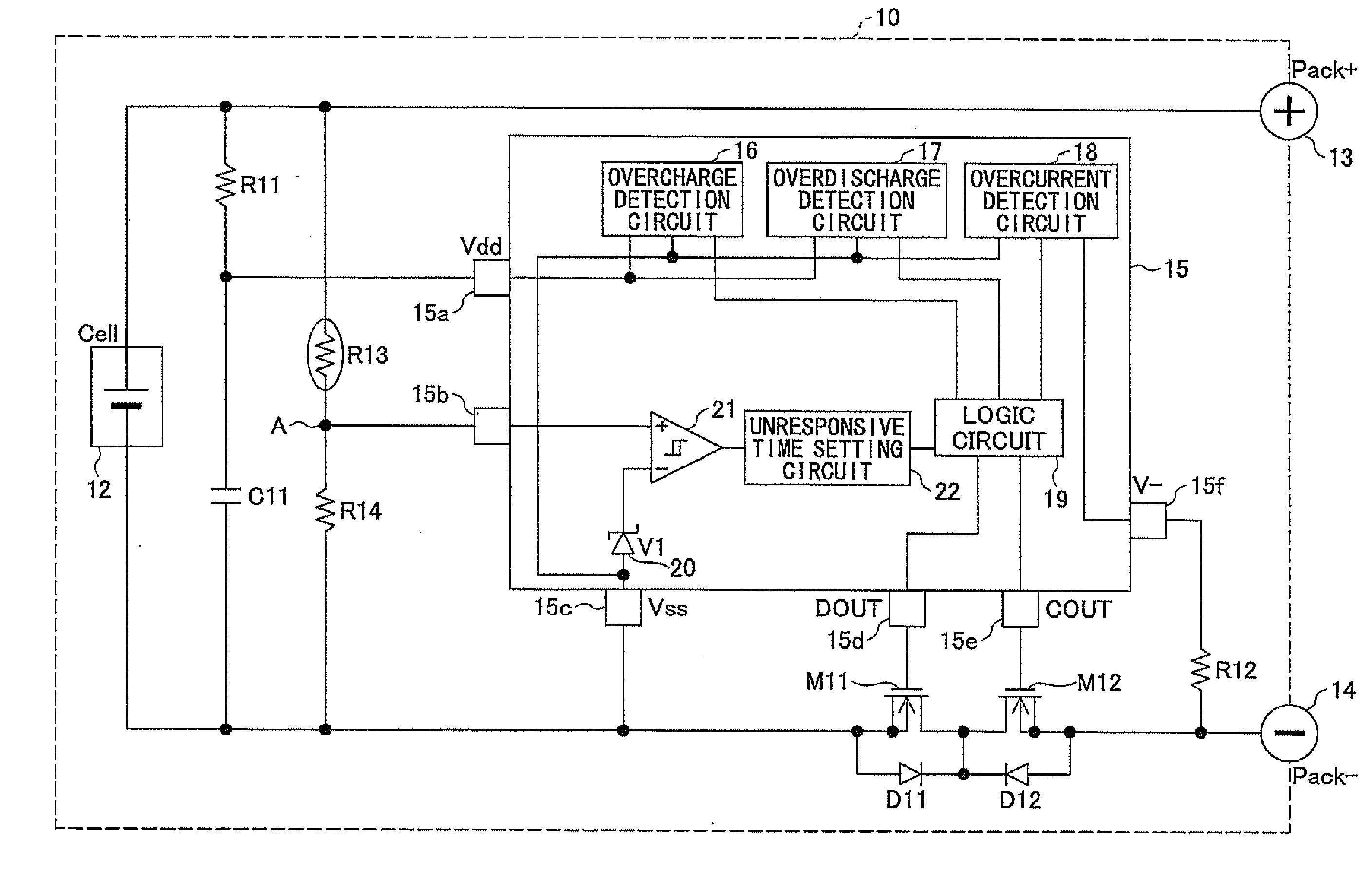 Battery Pack Having Protection Circuit for Secondary Battery
