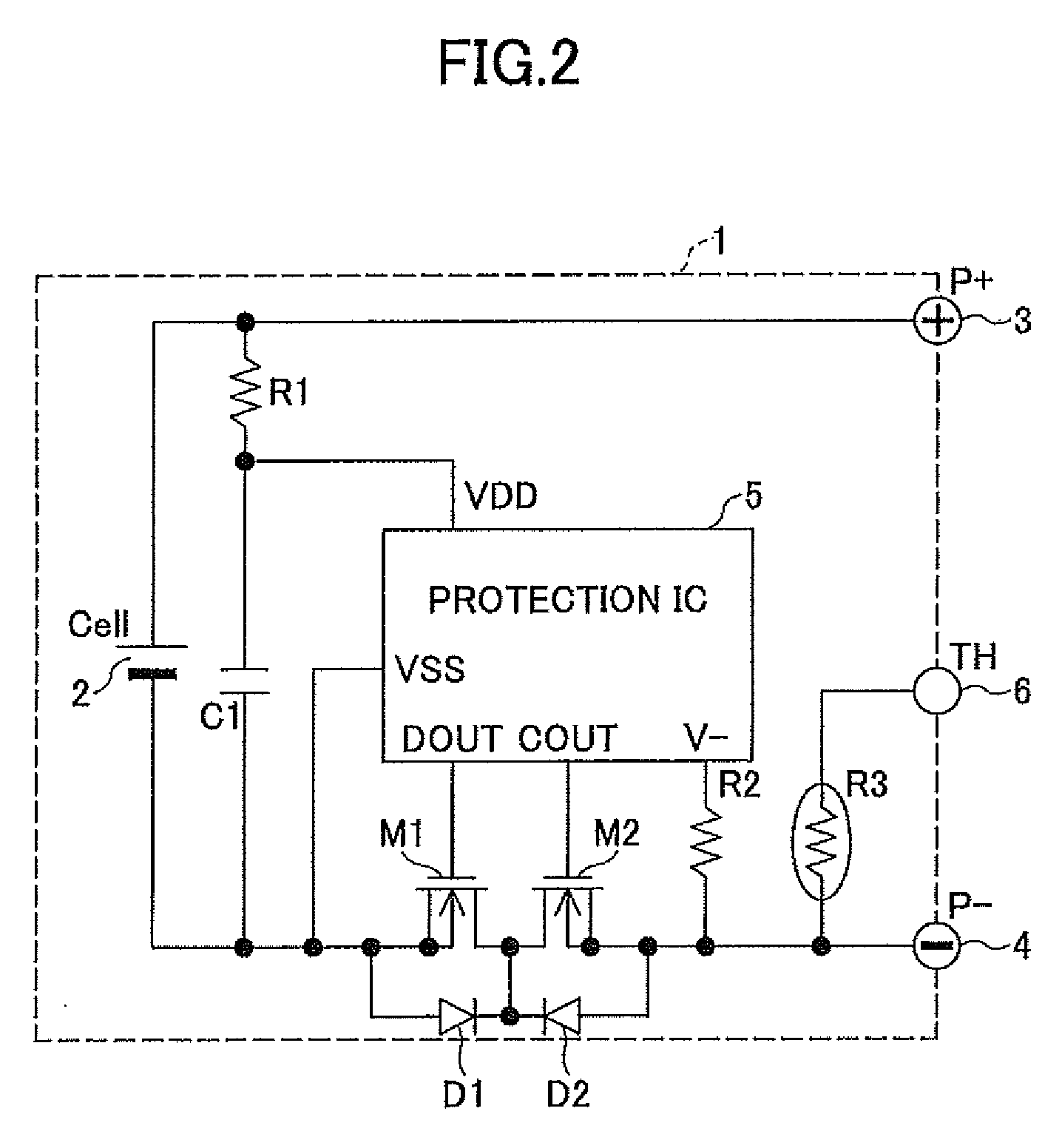 Battery Pack Having Protection Circuit for Secondary Battery