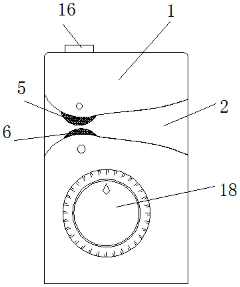 A household portable food bag electric sealing device