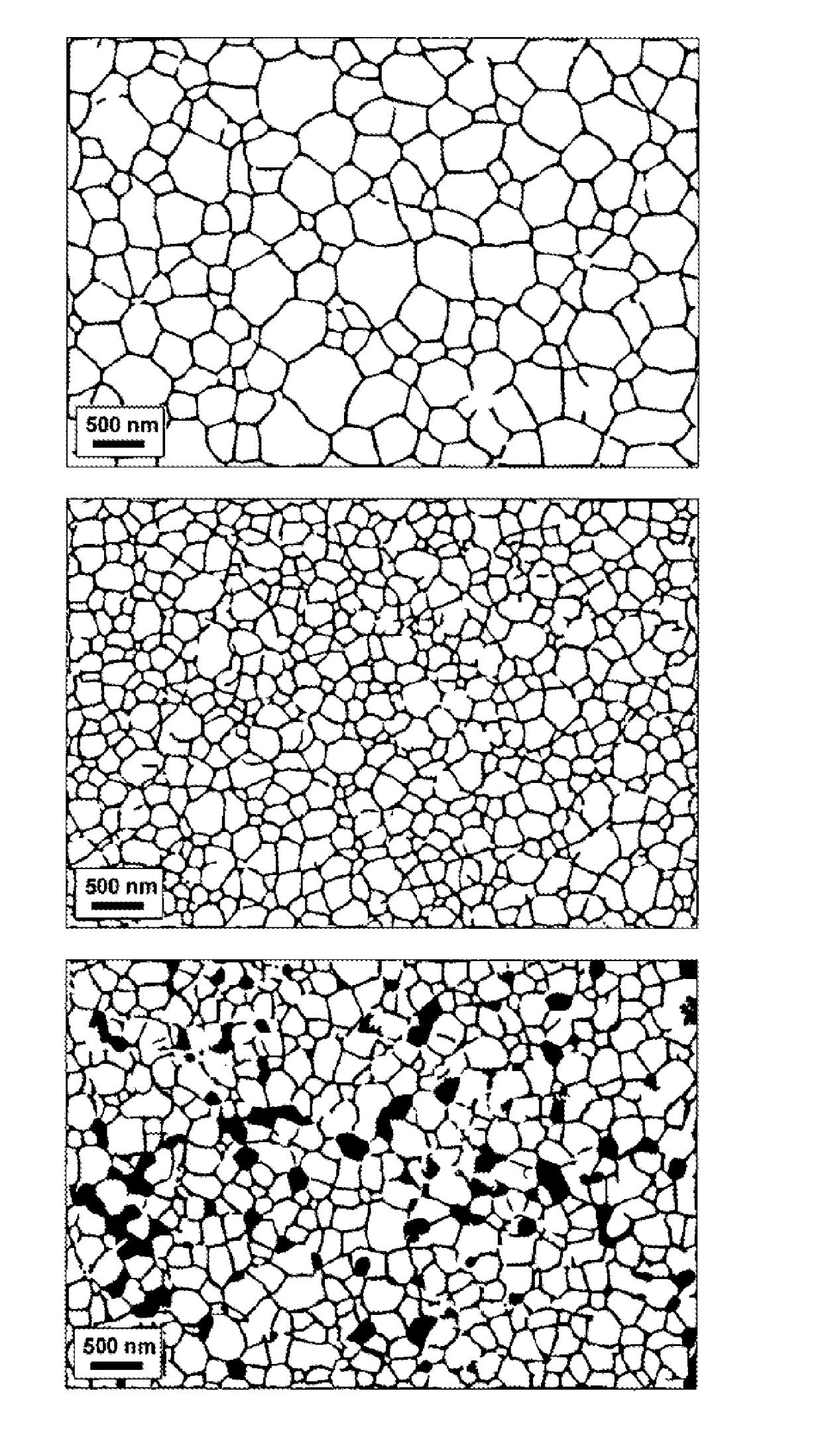 Shaped sintered ceramic bodies composed of Y2O3-stabilized zirconium oxide and process for producing a shaped sintered ceramic body composed of Y2O3-stabilized zirconium oxide