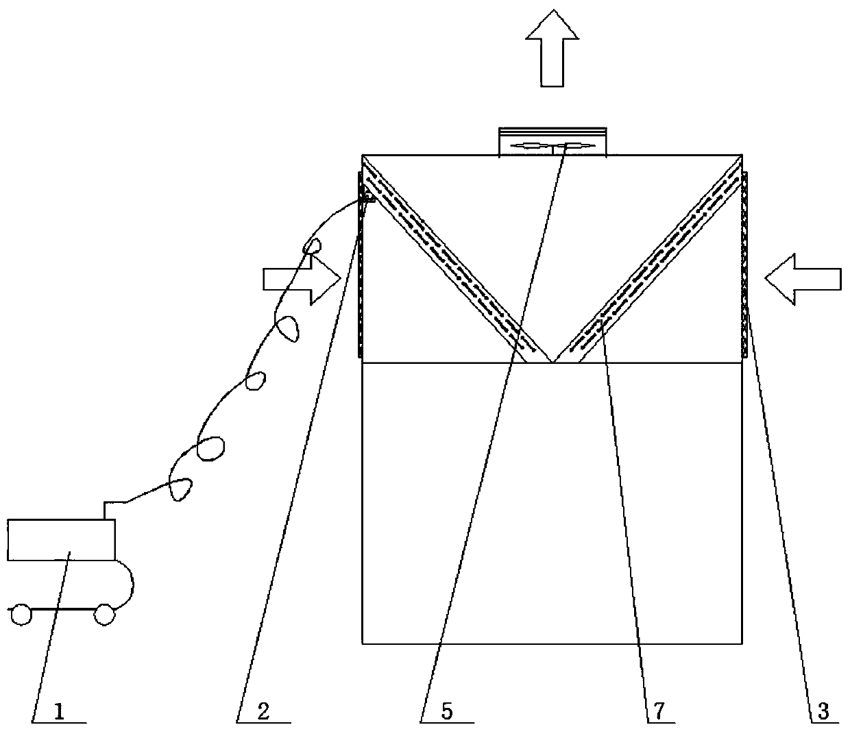 Environment-friendly and energy-saving air source heat pump unit with self-cleaning function