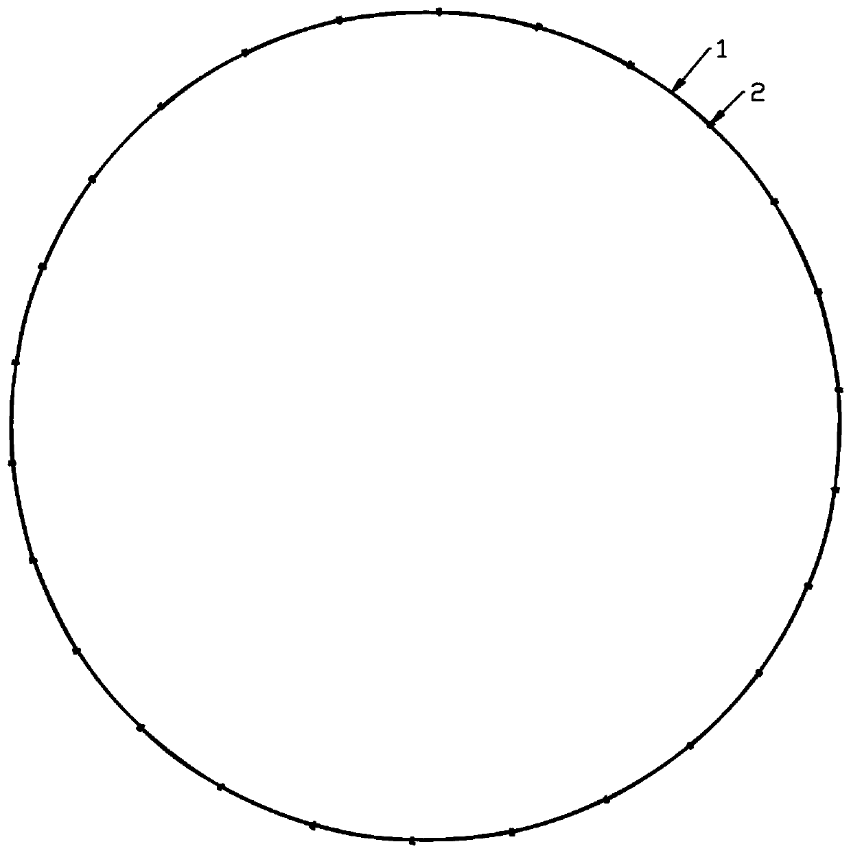 Mounting structure of annular heating coil