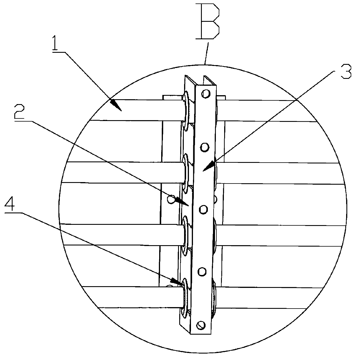 Mounting structure of annular heating coil