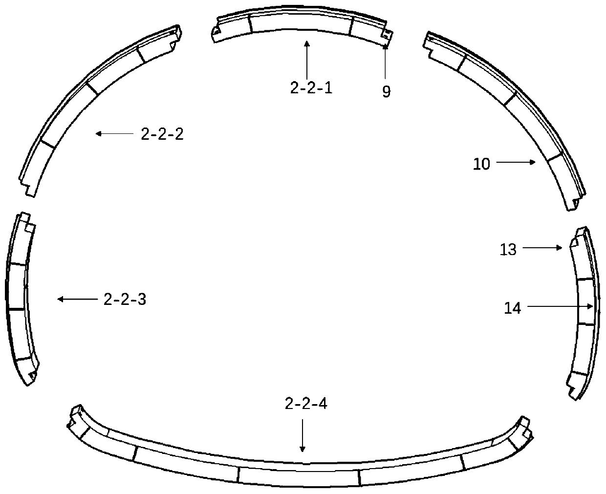 Anti-buckling assembled tunnel combined structure supporting system and construction method thereof