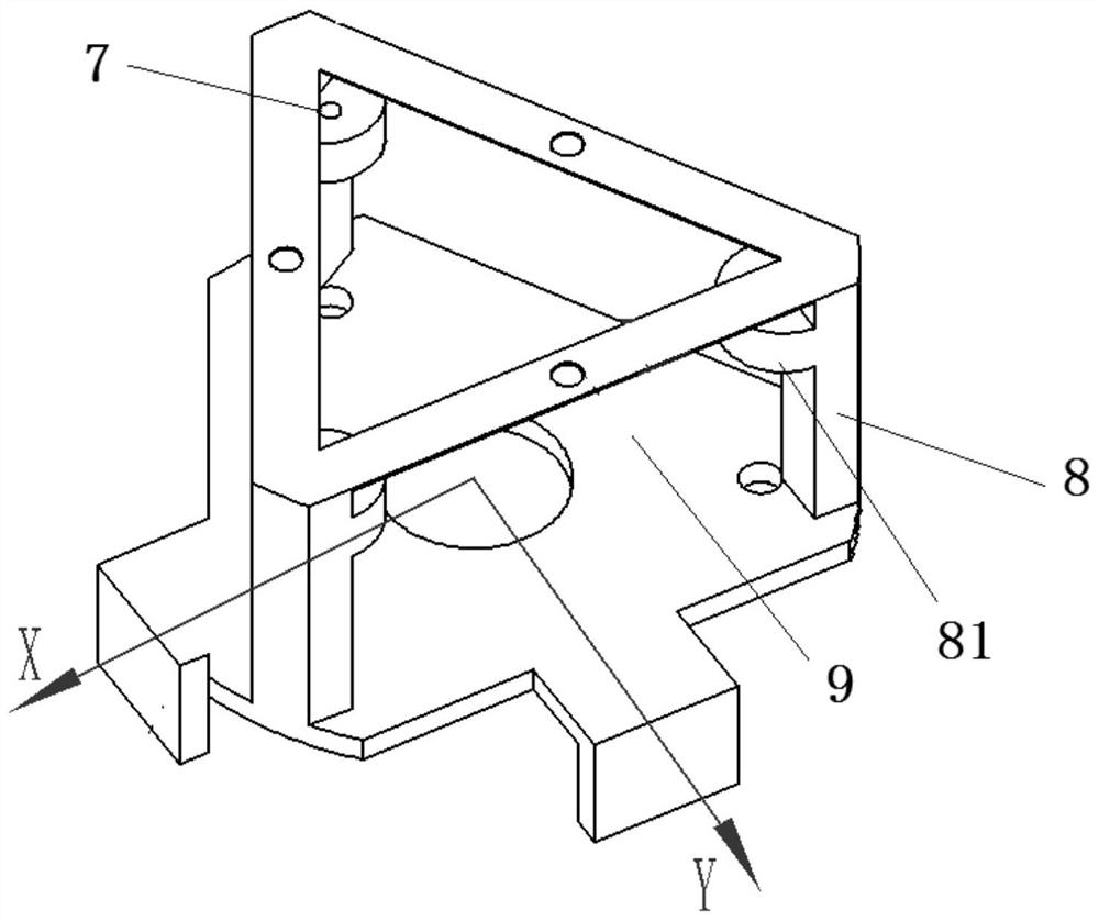 Series-parallel coupled multi-degree-of-freedom optical element precision adjustment platform