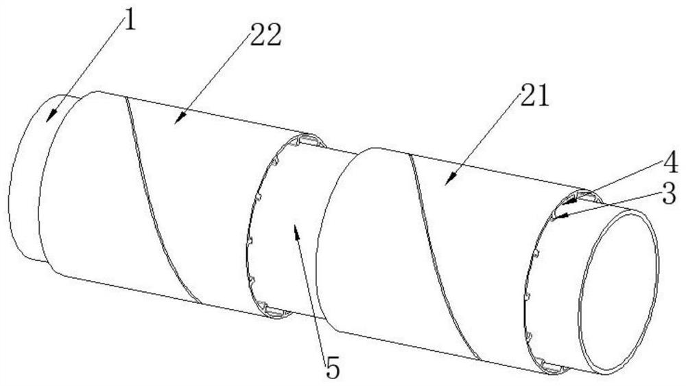 Inhaul cable protective sleeve with functional element and construction method thereof
