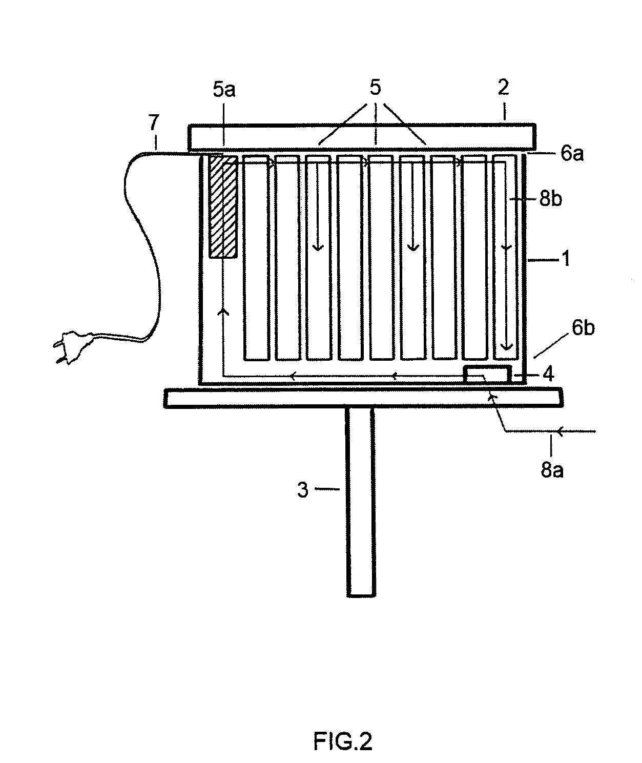Device for hygienizing, warming, and dehumidifying a beehive