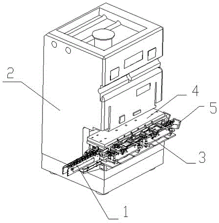 Full-automatic punching device for production of vehicle fittings