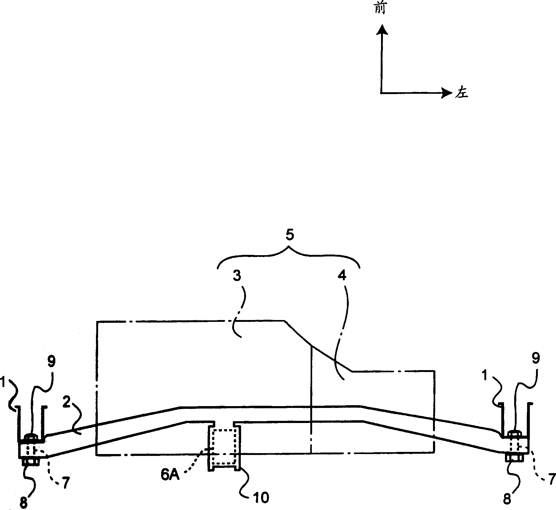 Power assembly mounting structure