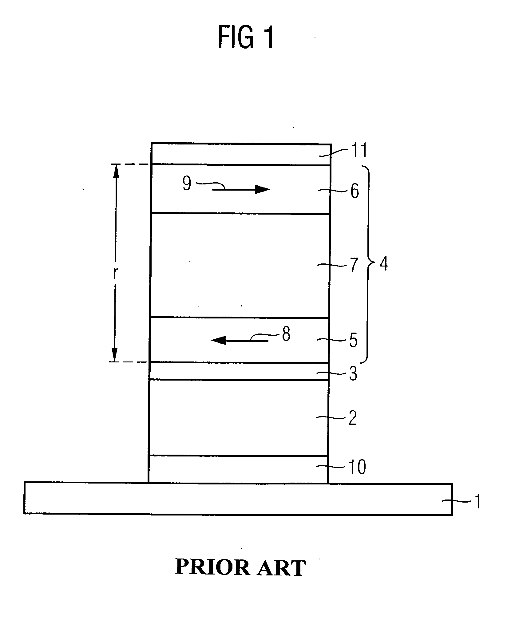 Adiabatic rotational switching memory element including a ferromagnetic decoupling layer