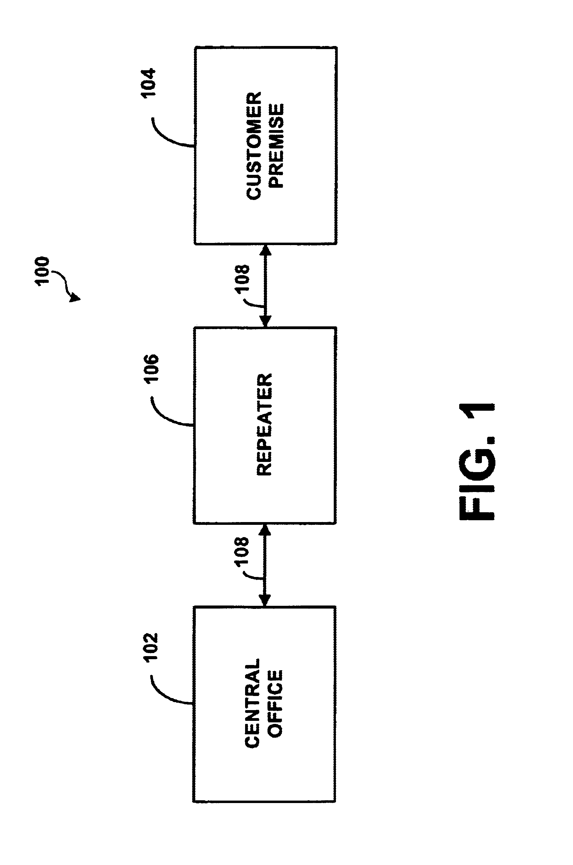 System and method for providing cancellation of interference in a repeater configuration with remote loop powering