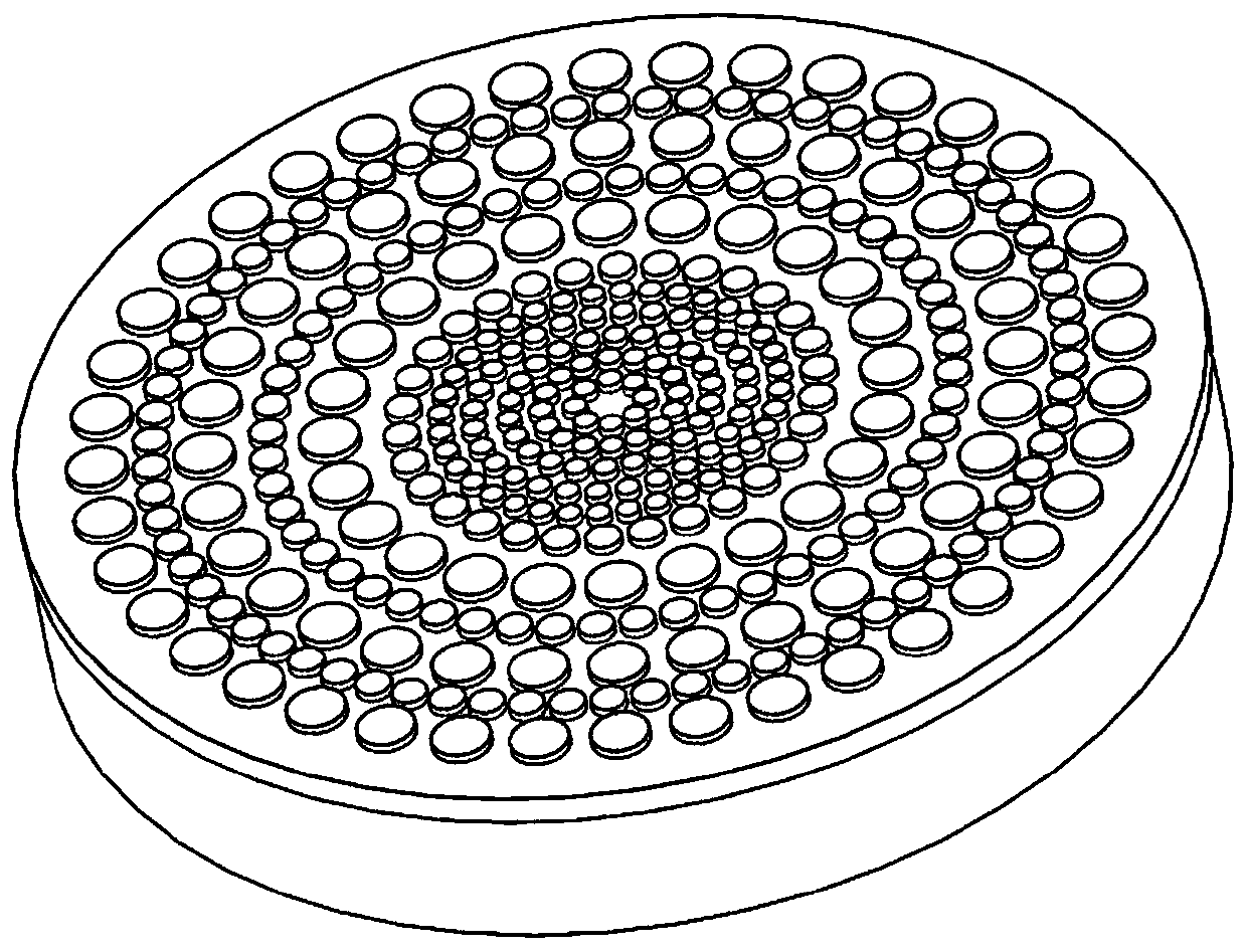 Multi-frequency self-focusing micromachined ultrasound transducer