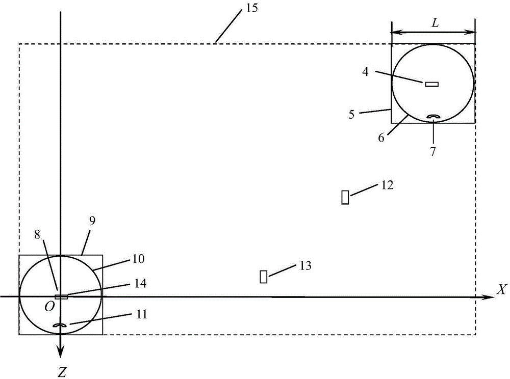 A large scene virtual sky modeling method under the condition of multi-viewpoint and multi-view field of view display