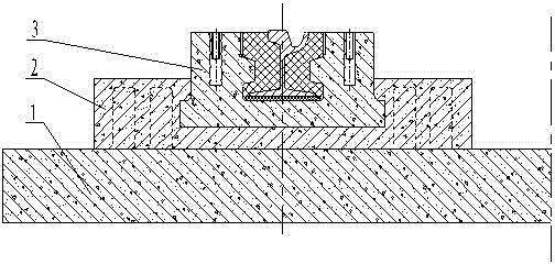 Method for prefabricating and constructing separated rail structure