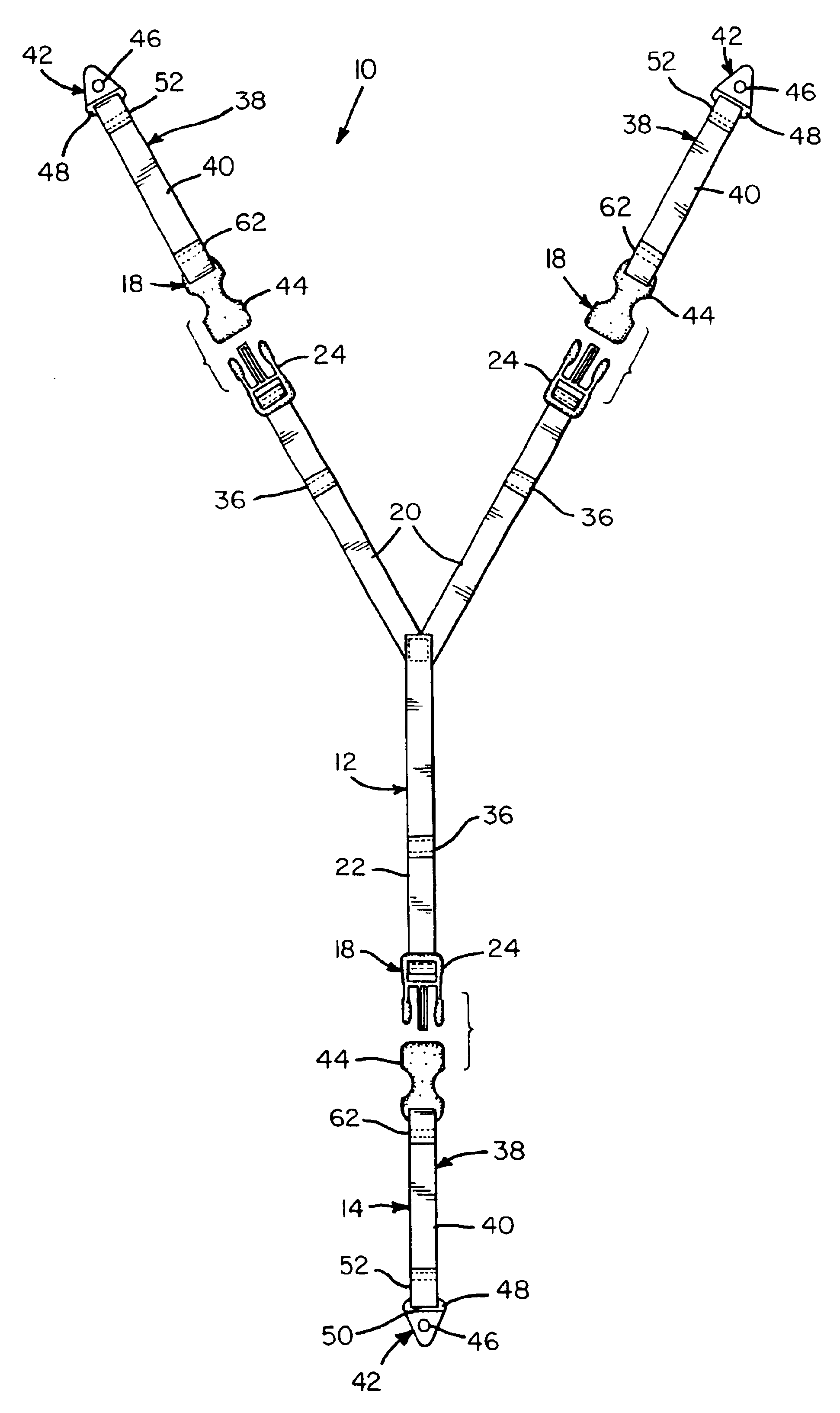 Restraining harness