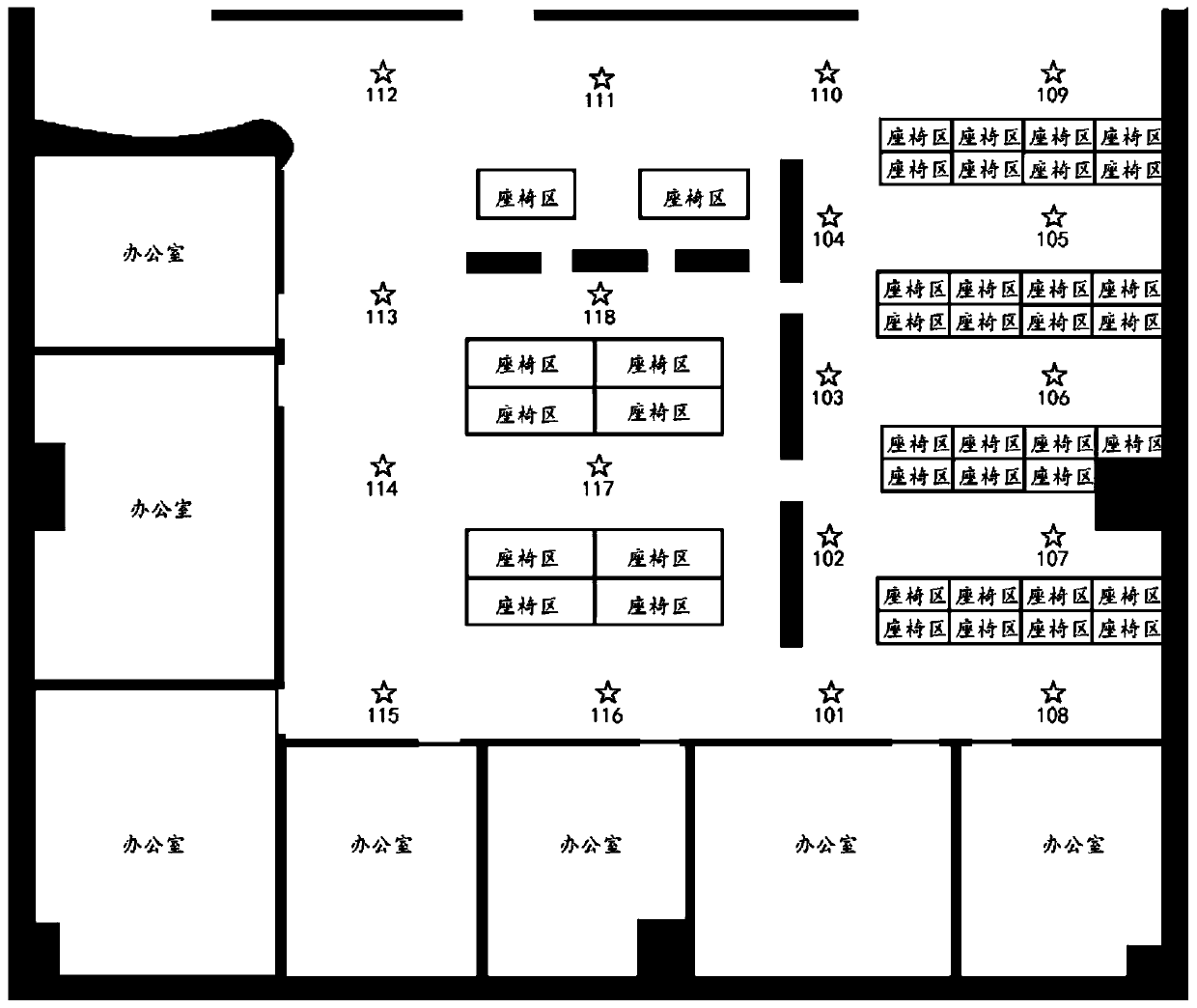 Positioning method based on wireless beacon position sensing