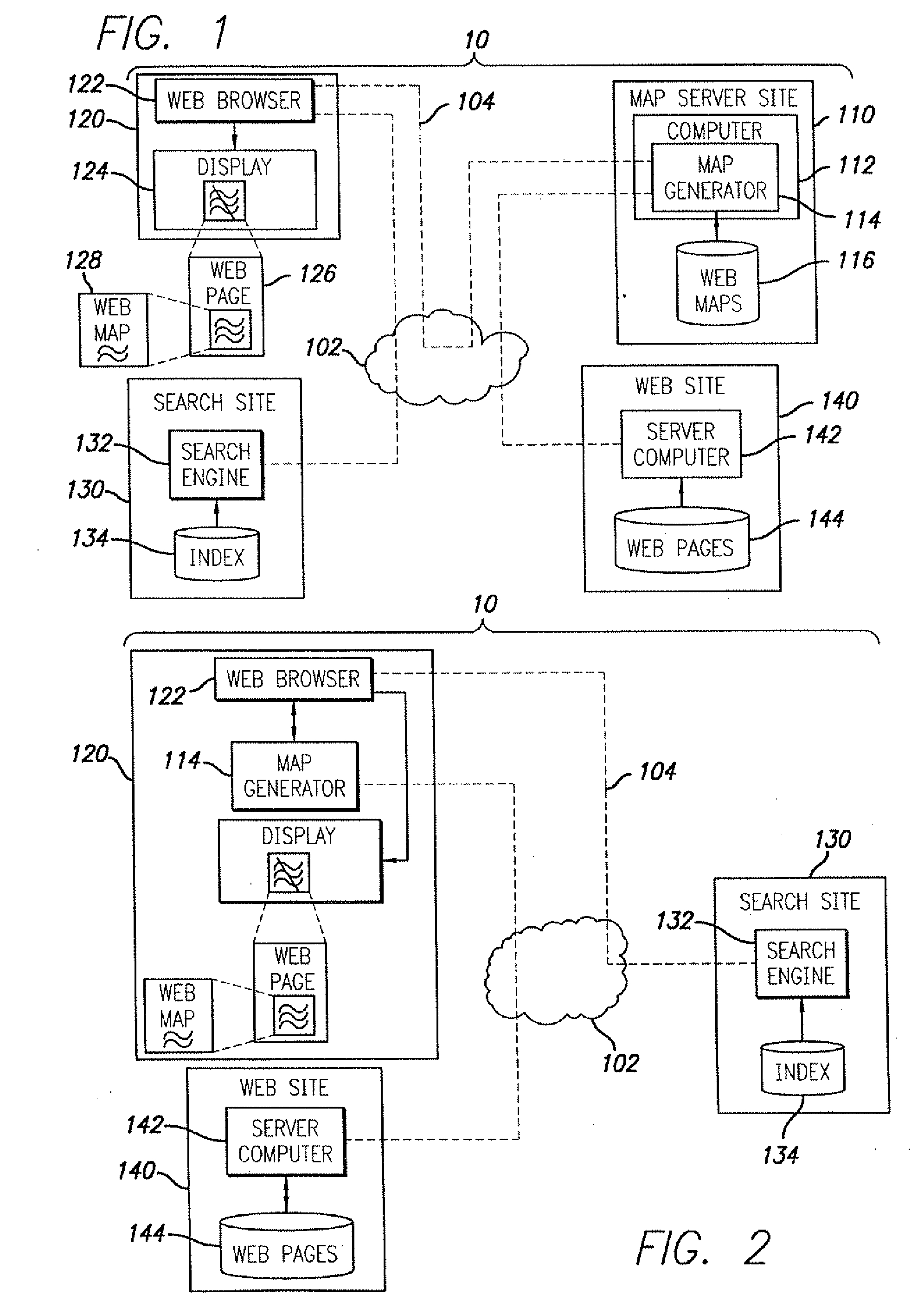 Method and apparatus for mapping a site on a wide area network