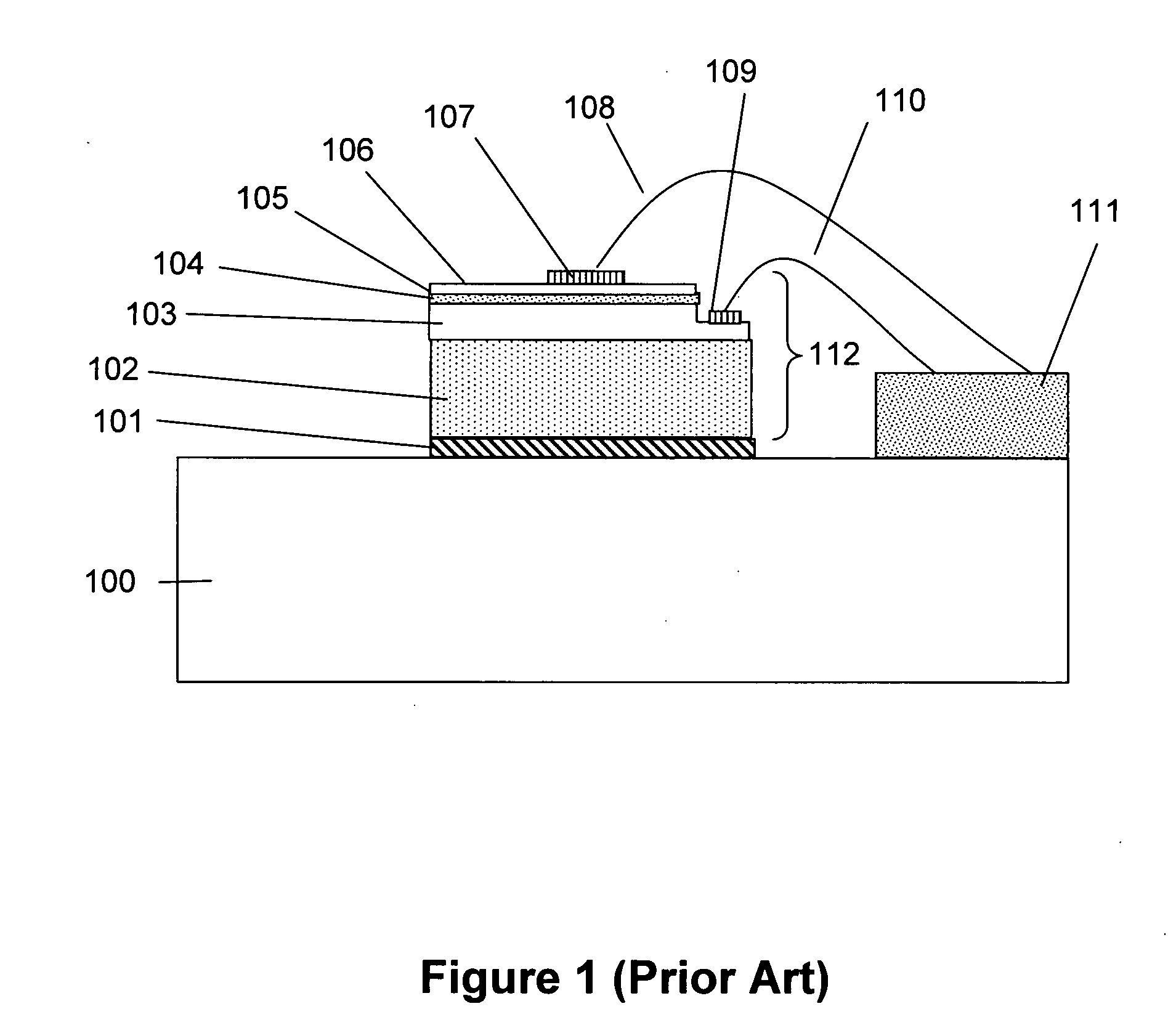 Electrically isolated vertical light emitting diode structure