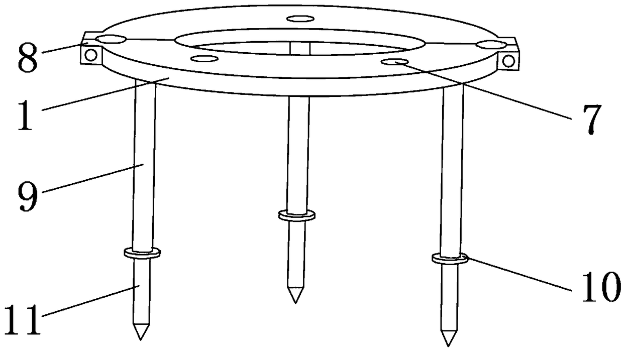 Mulberry tree supporting device