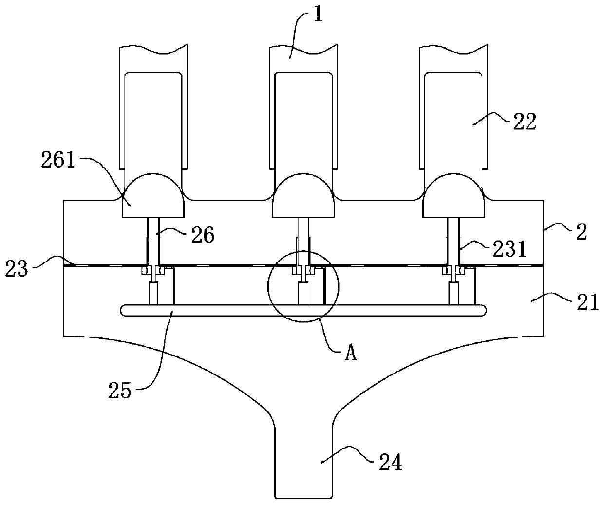 Automatic medicine change equipment for disposable multi-bottle infusion sets