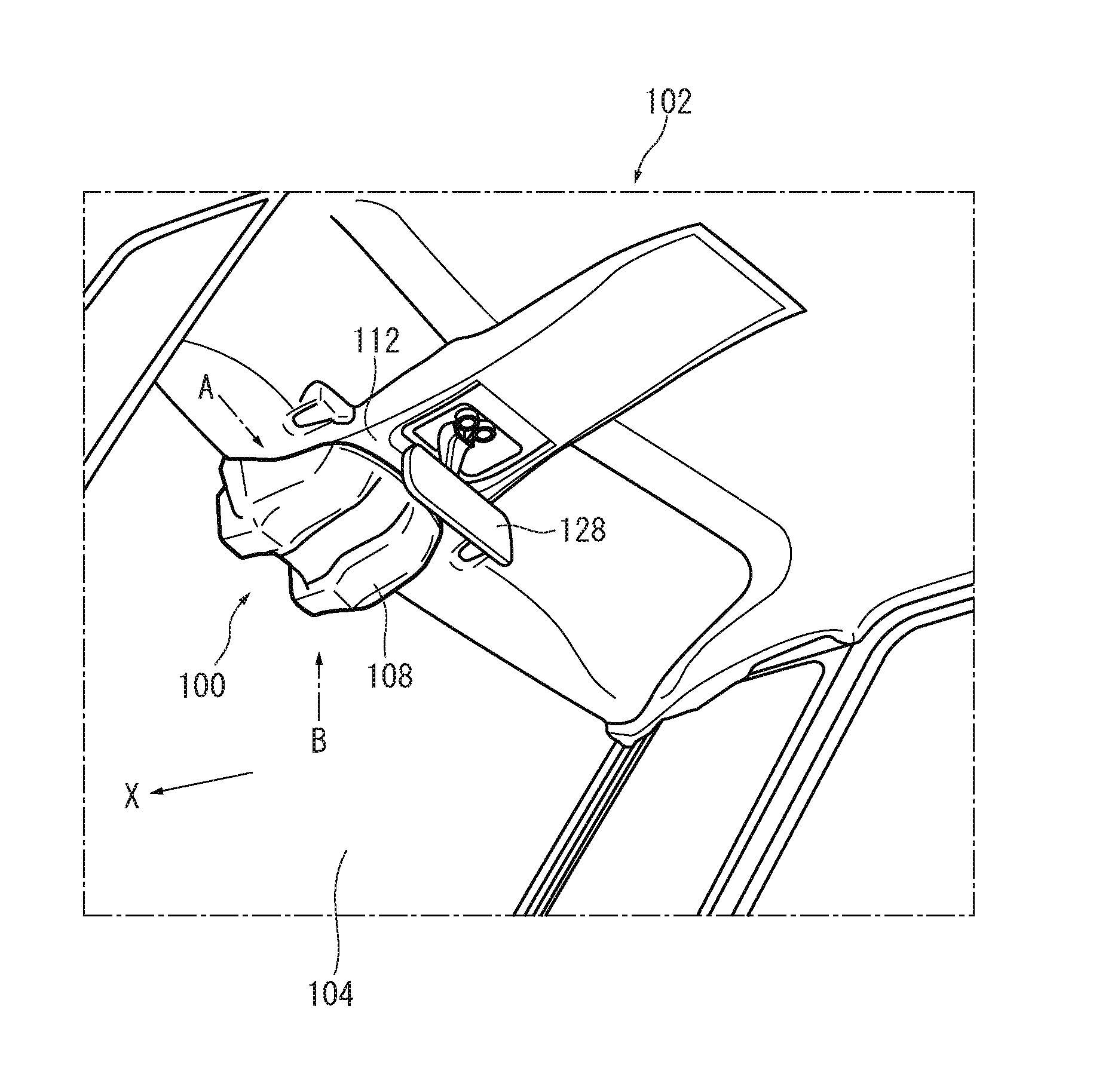 In-vehicle device covering structure