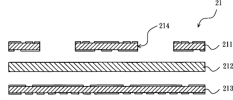 Stacking structure of semiconductor packages