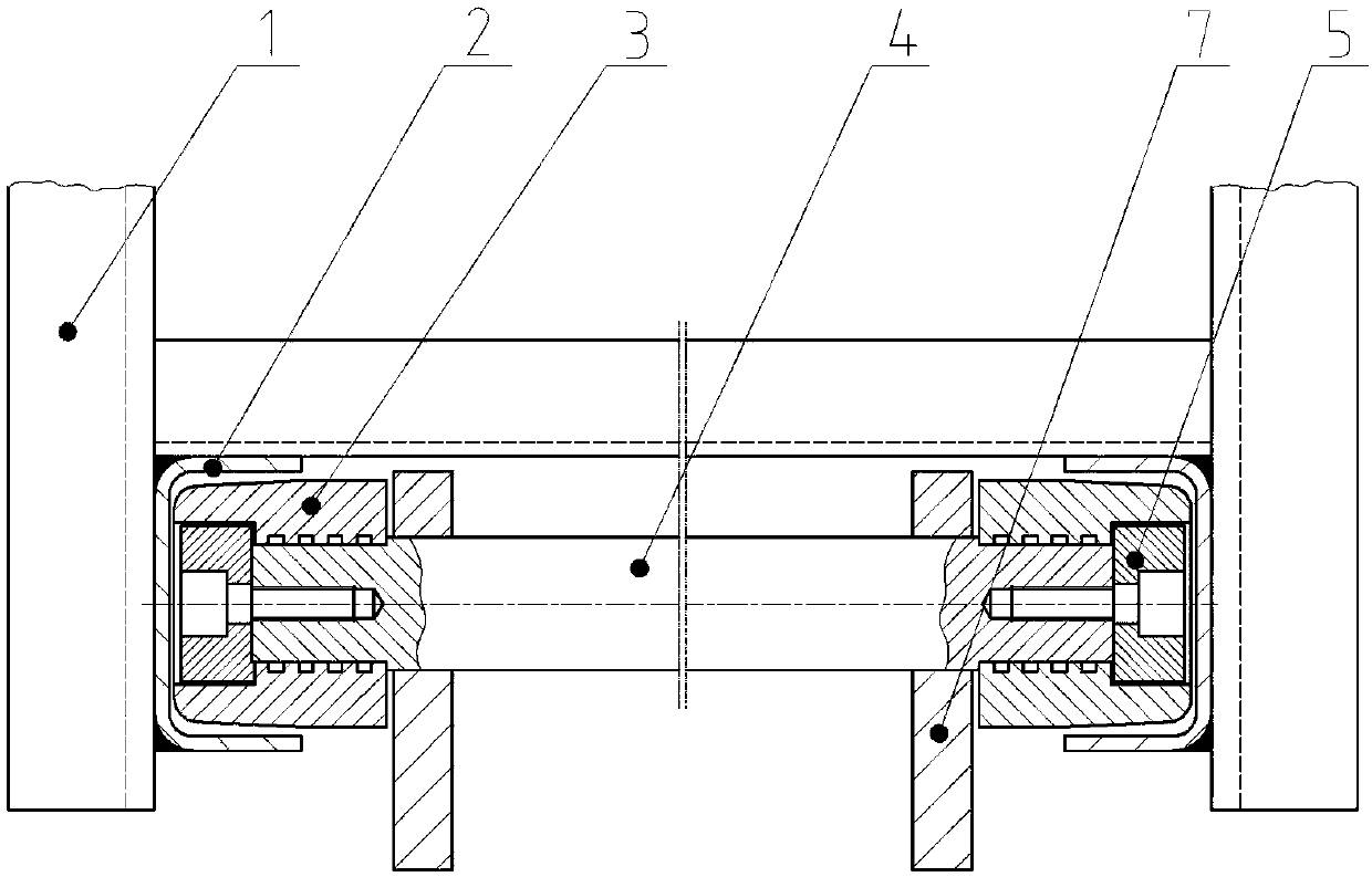 Device for installing deep-water high-lift submersible sewage pump