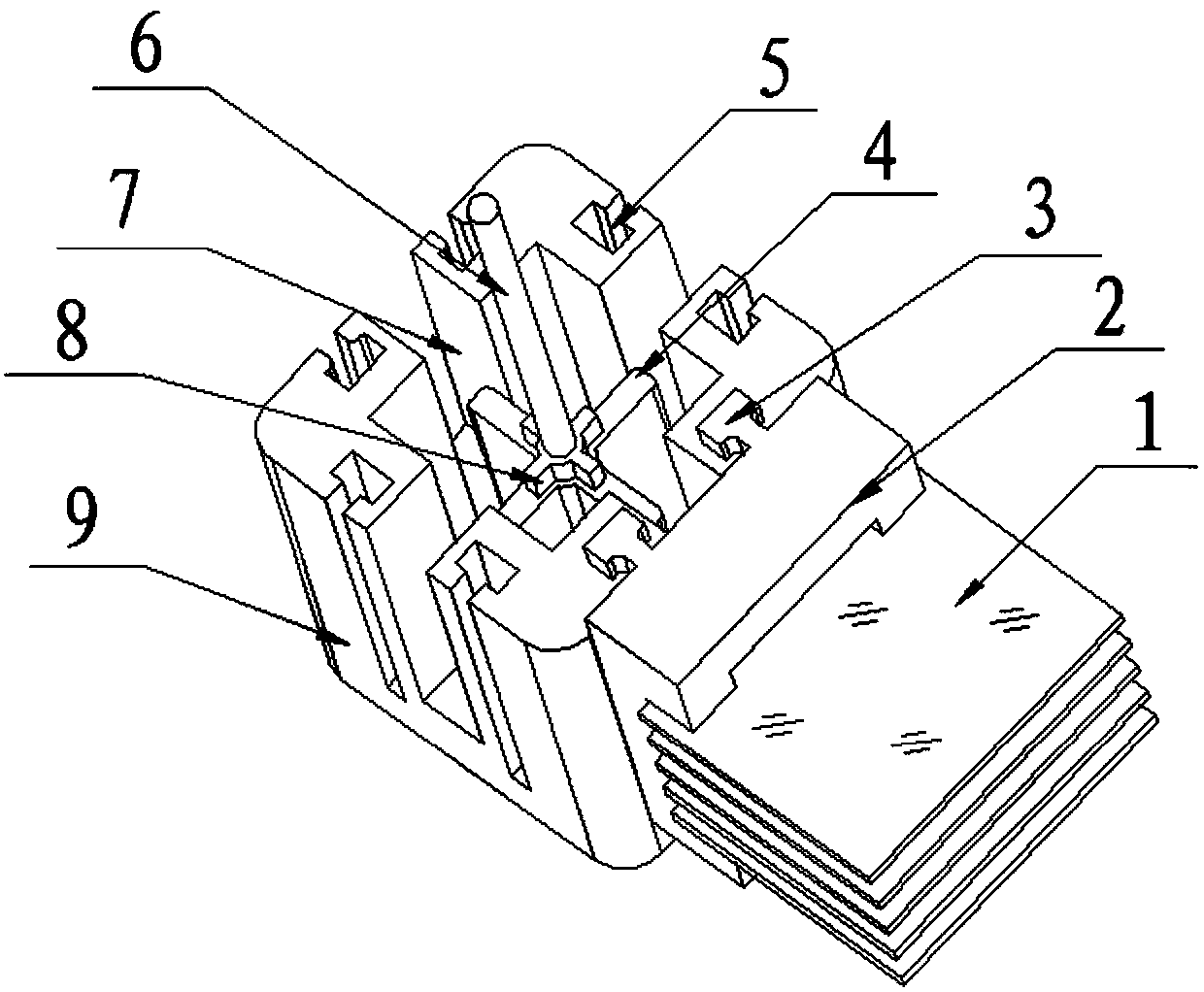 Special flower basket for optical element etching