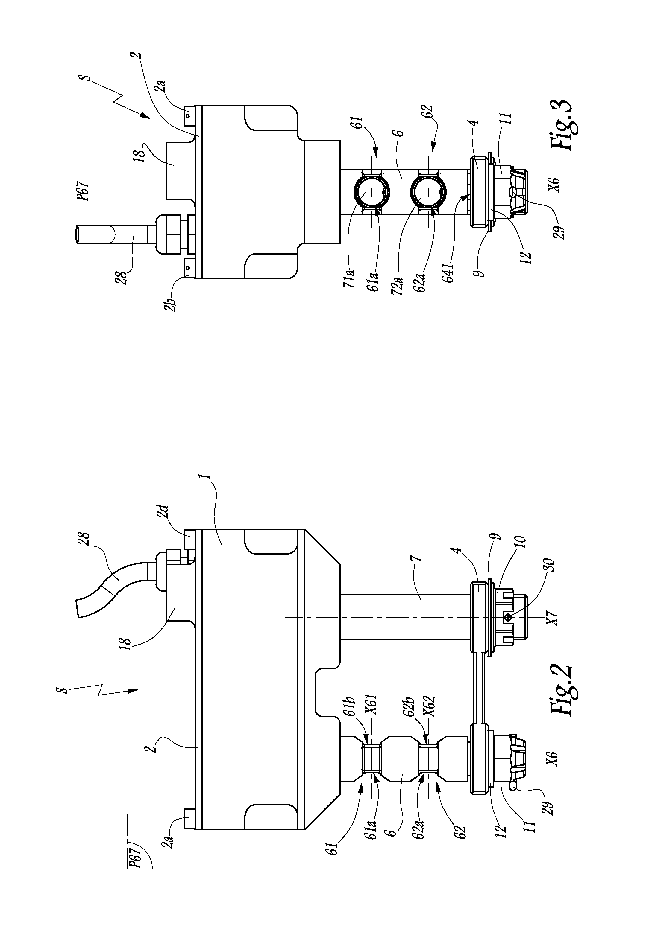 Flight unit control system, flight control device including such a system, and use of such a system
