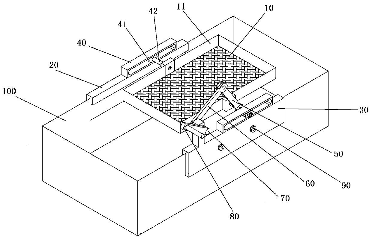 Fiber material dispersing and feeding device
