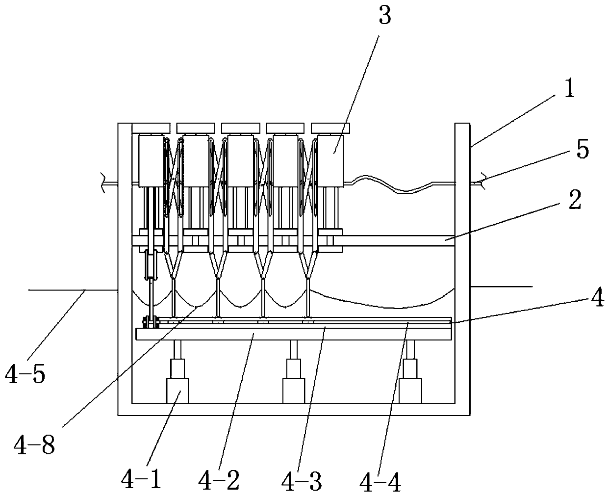 Seedling raising device for agricultural greenhouse