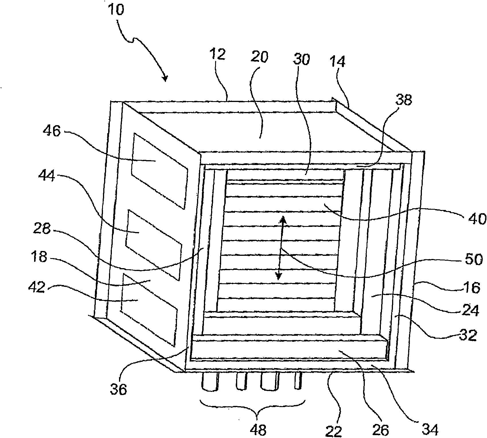 Insulating device and tensioning device for a high temperature fuel cell system component