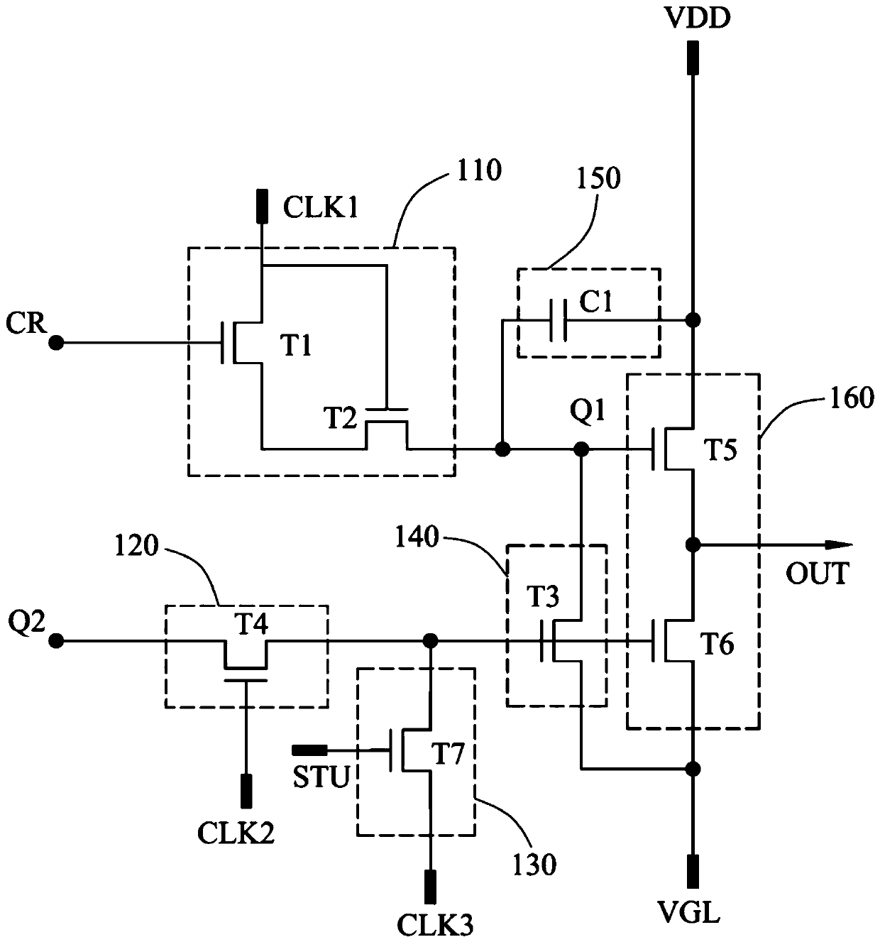 Shift register unit, control method thereof and gate drive circuit
