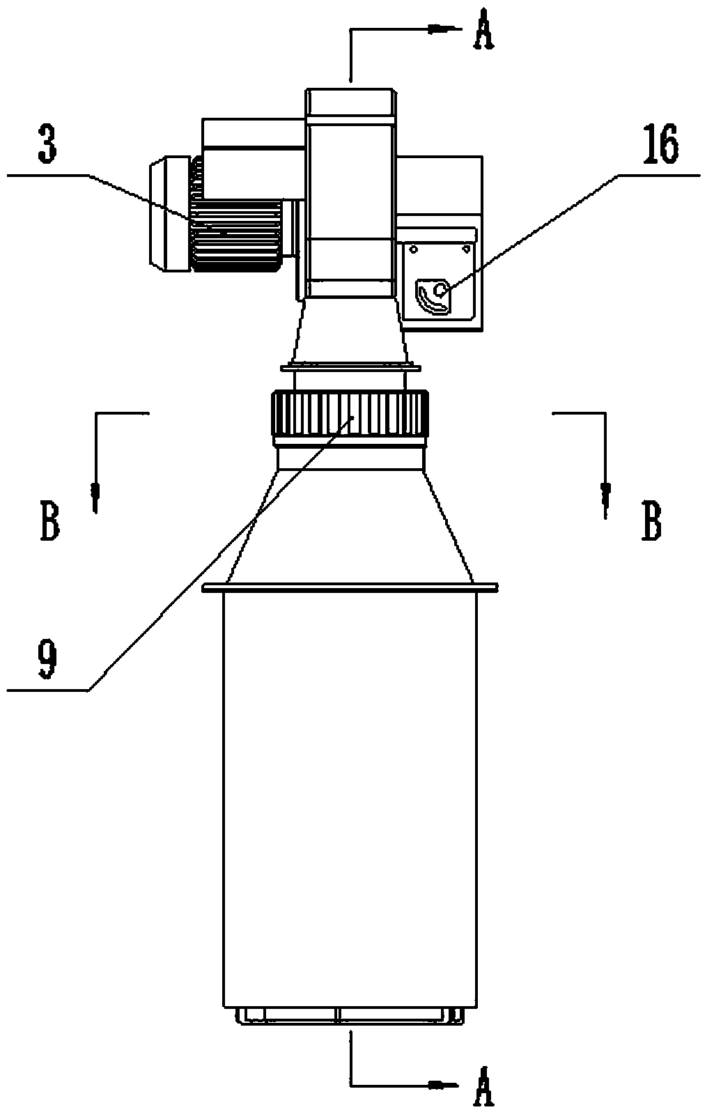 Adjustable type air supply device for graded combustion of fuel oil combustion machine