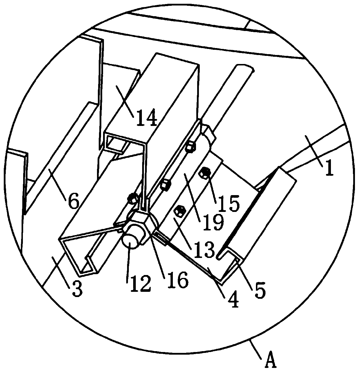 Side-hung sectional overturning automatic fishing device for ship