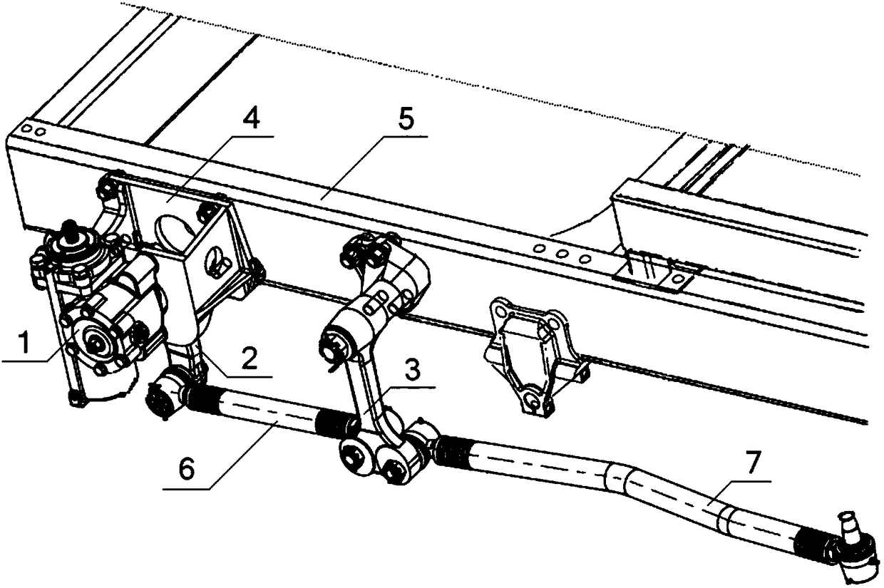 Arrangement structure of double tie-rod steering system of passenger car