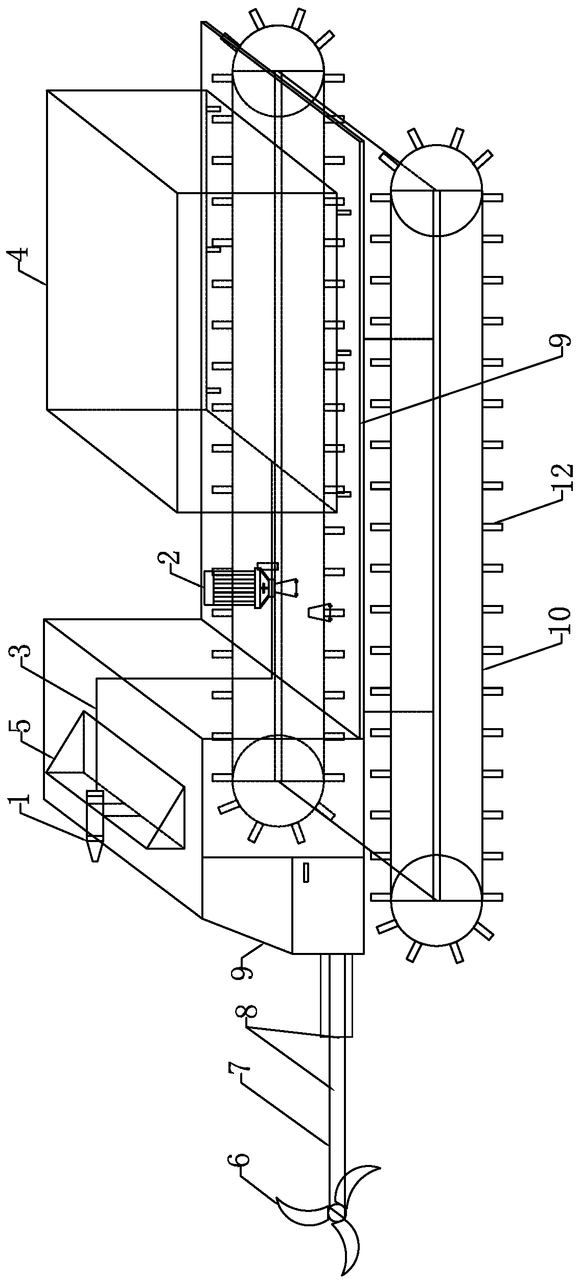 Dredging system based on mobile platform and environment-friendly dredging method