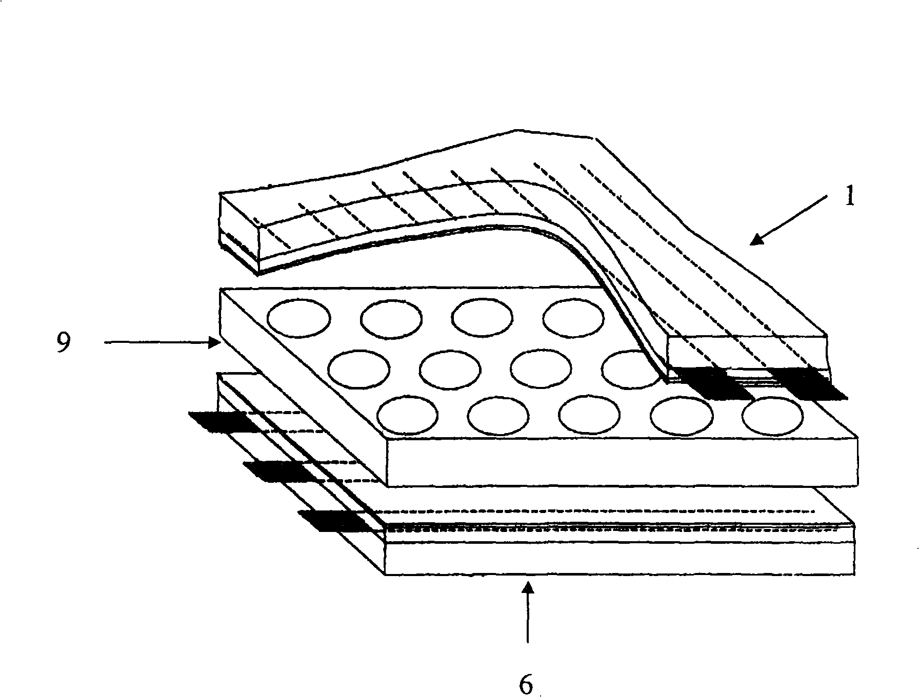 Method for manufacturing reserved window leaded by shadow mask in production of dielectic layer of plasma display