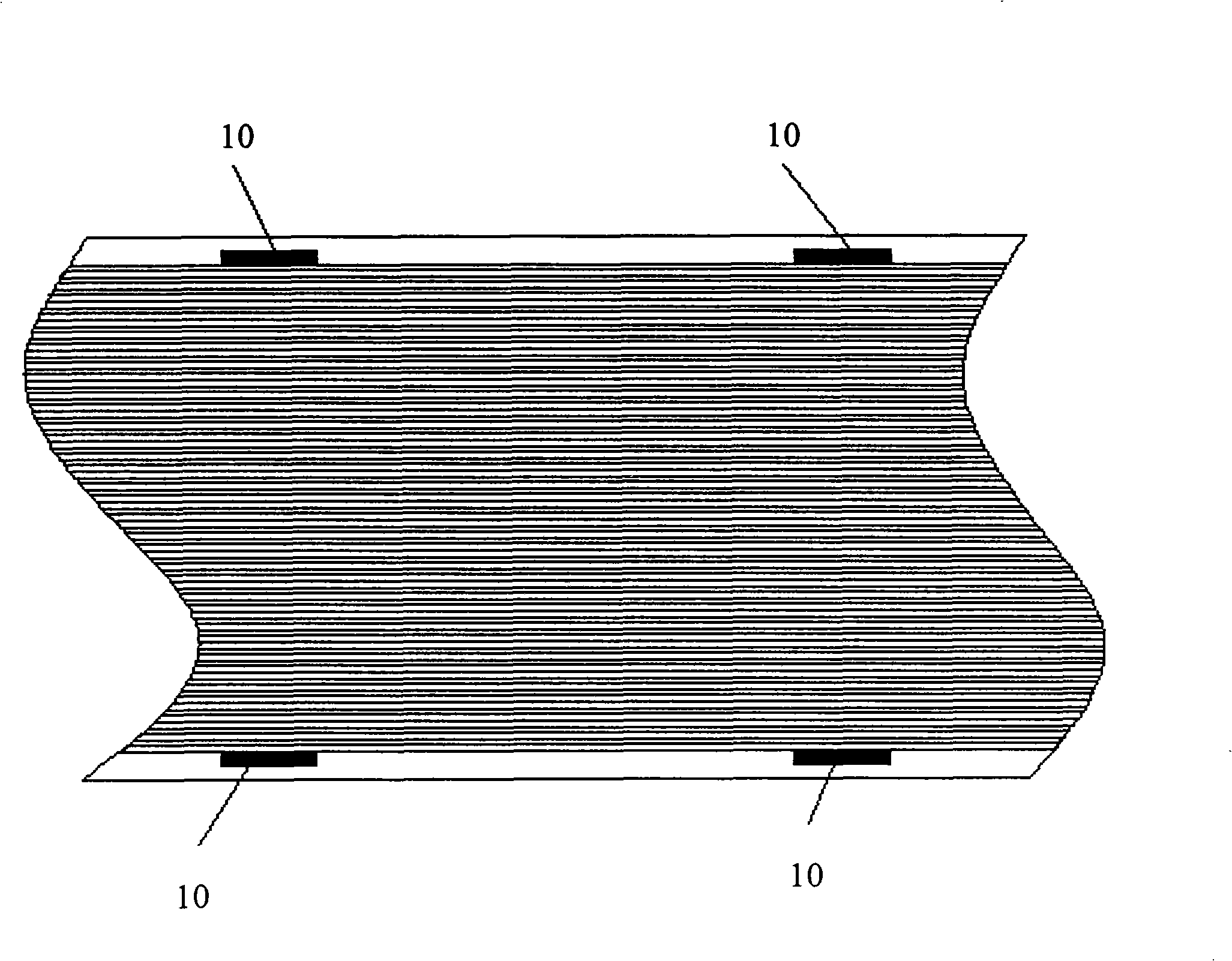 Method for manufacturing reserved window leaded by shadow mask in production of dielectic layer of plasma display