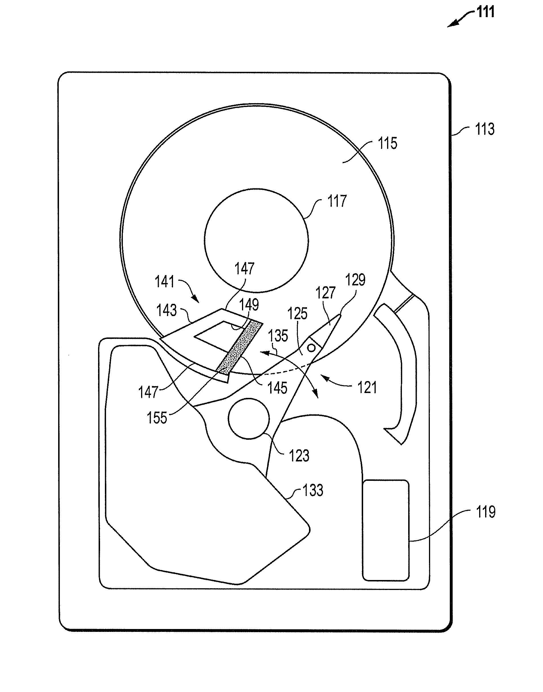 System and apparatus for mass-balanced spoiler in disk storage devices