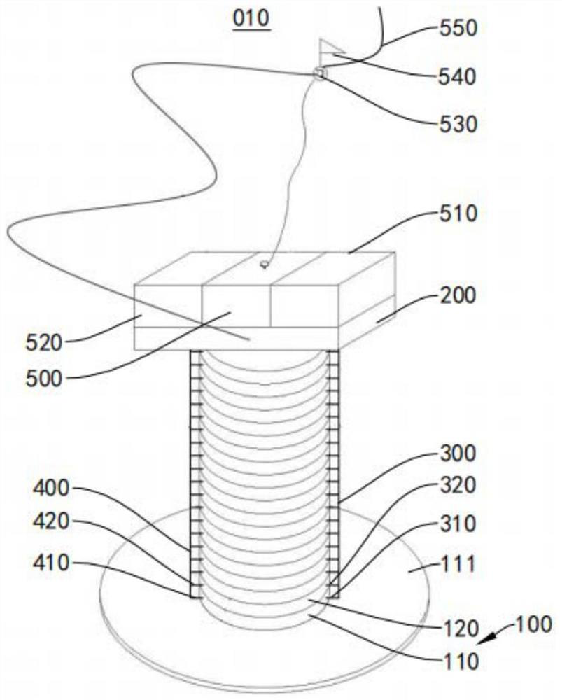 Ammonia nitrogen release research device in black and odorous water