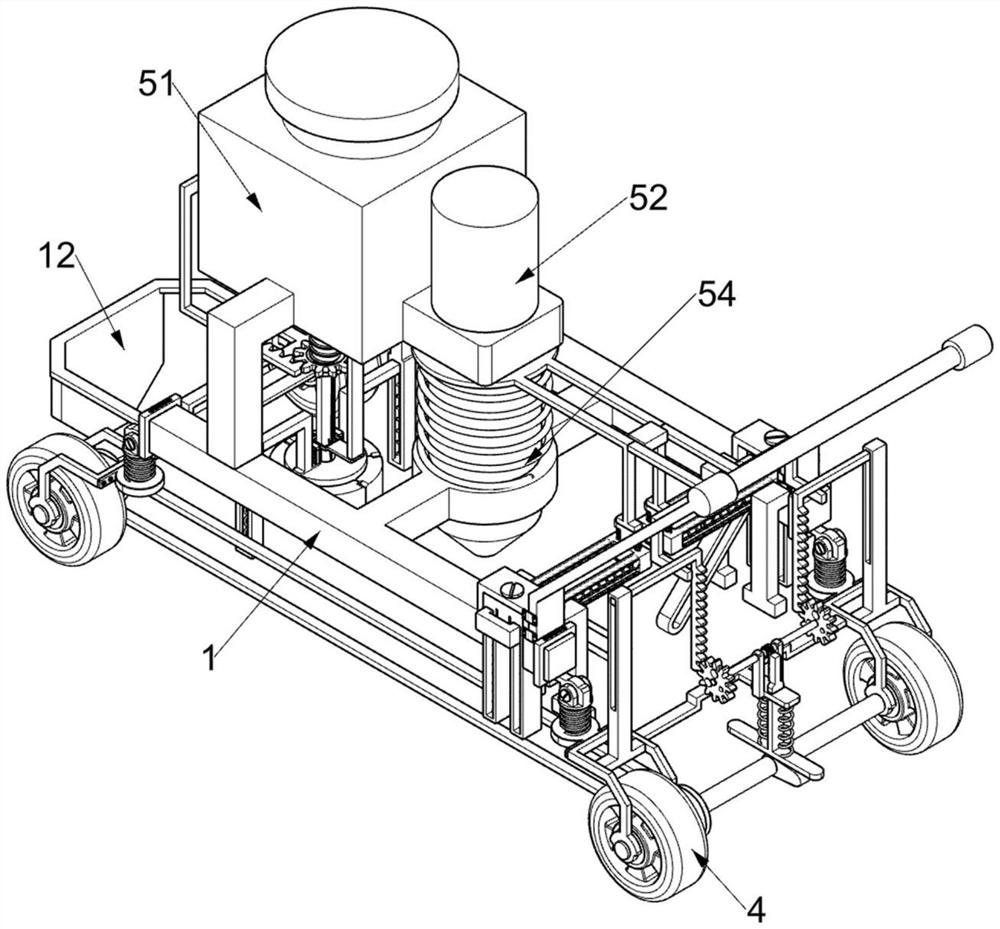 Sowing equipment used for heavy metal soil remediation and capable of plant sowing and burying