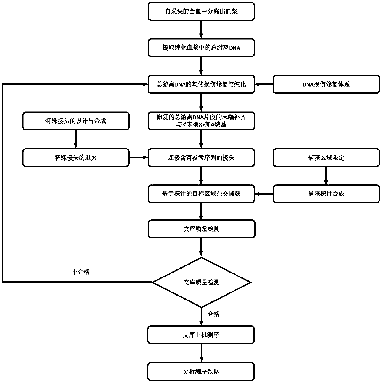 Detecting method of low-frequency DNA (Deoxyribonucleic Acid) mutation