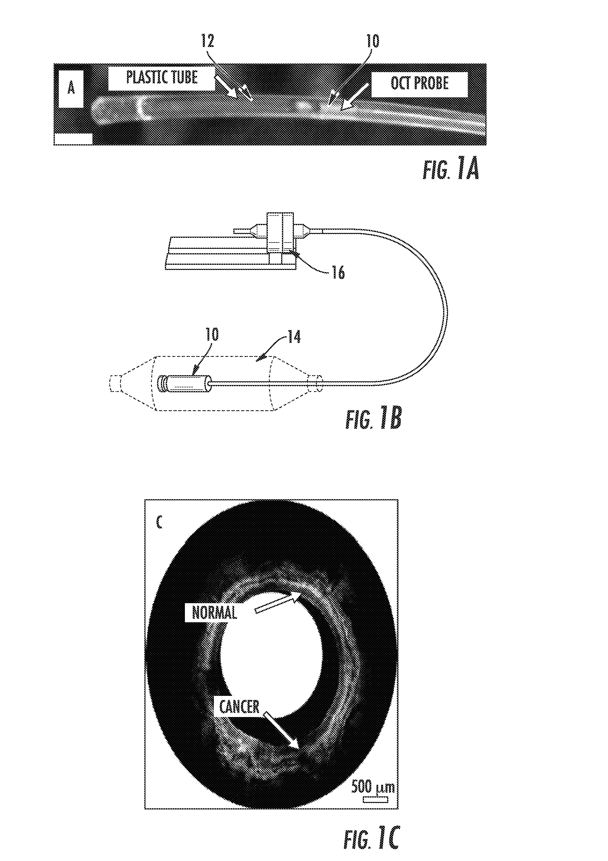 Device and methods for color corrected oct imaging endoscope/catheter to achieve high-resolution