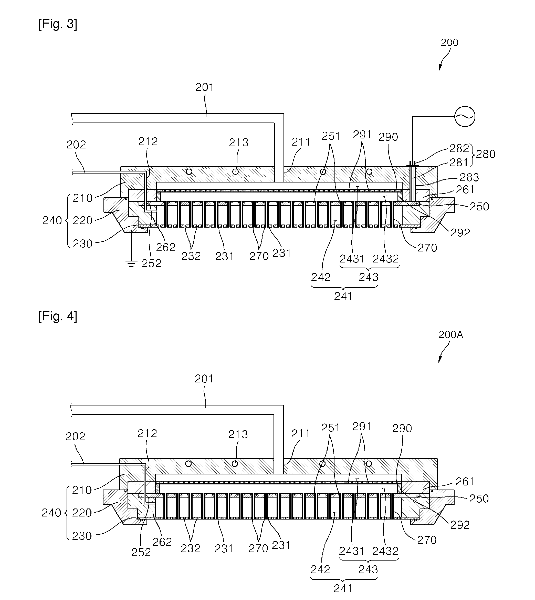 Shower head assembly and thin film deposition apparatus comprising same