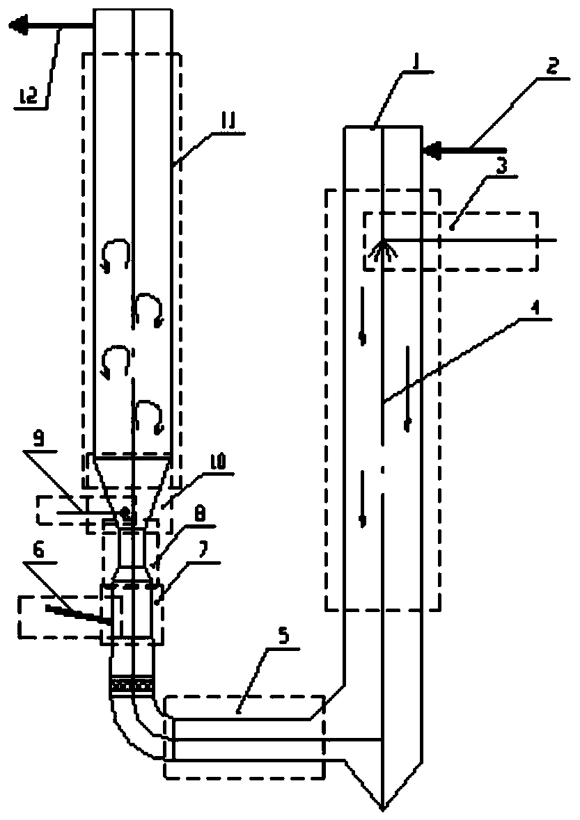 Semi-dry desulfurization device and method